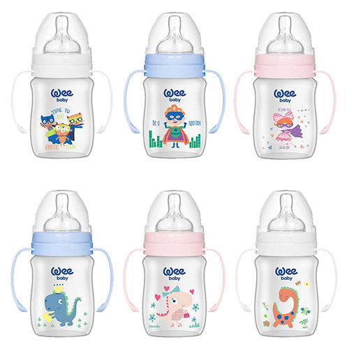 رضّاعة عنق واسع بمقابض
